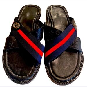 Black Sandals for him 6.5